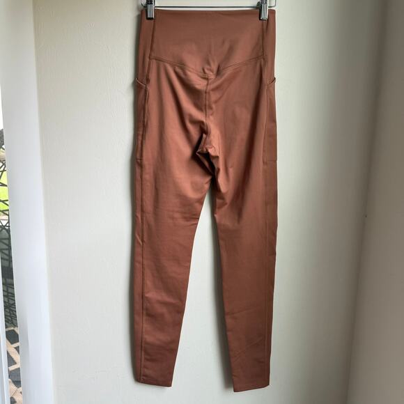 Girlfriend Collective High-Rise Compression Leggings – Terracotta M - Picture 4 of 6